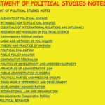 DEPARTMENT OF POLITICAL STUDIES NOTES - KENYA