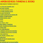FREE AGRIBUSINESS FARMING E-BOOKS - KENYA