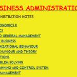 MASTER OF BUSINESS ADMINISTRATION NOTES - KENYA